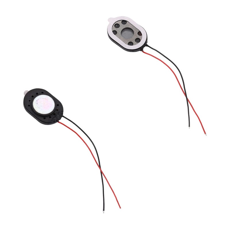 Fielect 2Pcs DIY Magnetic Speaker 1W 8 Ohm 20 x 14 x 3mmï¼ˆL x W x Hï¼‰ Oval Shape Replacement Loudspeaker - Image 1